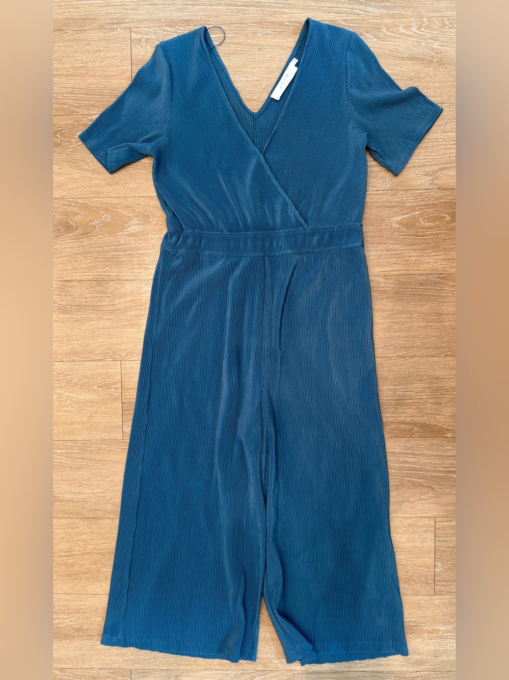 Astr Ribbed Wide Leg Jumpsuit Size Small